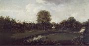 William Tomkins The Elysian Fields at Audley End,Essex,from the Tea House Bridge oil painting artist